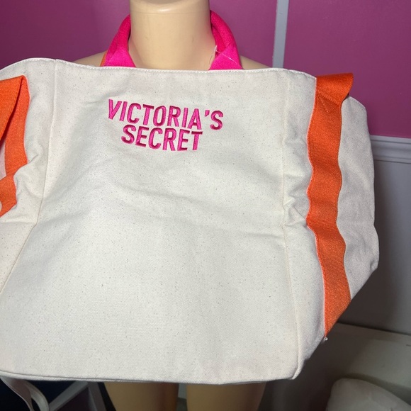 Victoria's Secret Pink and Orange Tote Bag - Picture 2 of 8